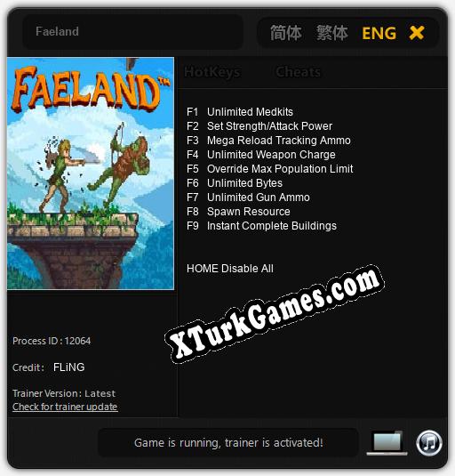 Faeland: Trainer +9 [v1.1]