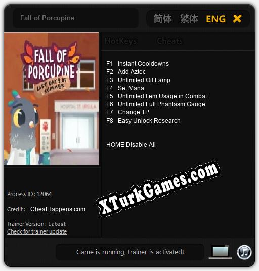 Fall of Porcupine: Trainer’ı (V1.0.51)