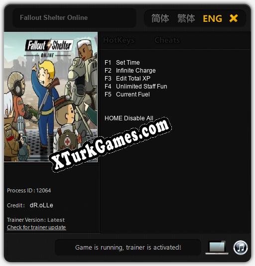 Fallout Shelter Online: Trainer +5 [v1.8]