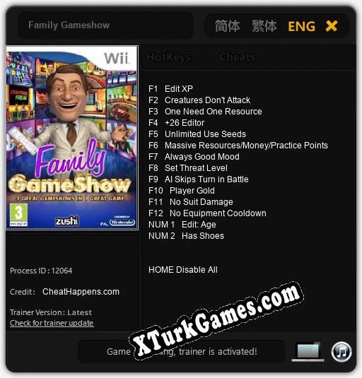 Family Gameshow: Trainer +14 [v1.5]