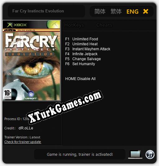 Far Cry Instincts Evolution: Trainer’ı (V1.0.63)