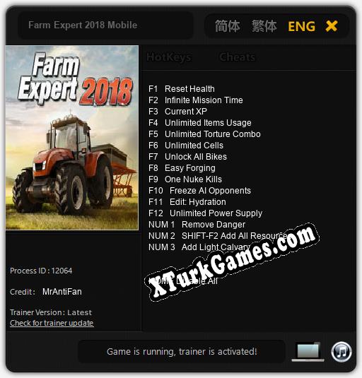 Farm Expert 2018 Mobile: Trainer’ı (V1.0.90)