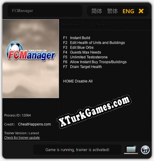 FCManager: Cheats, Trainer +7 [CheatHappens.com]