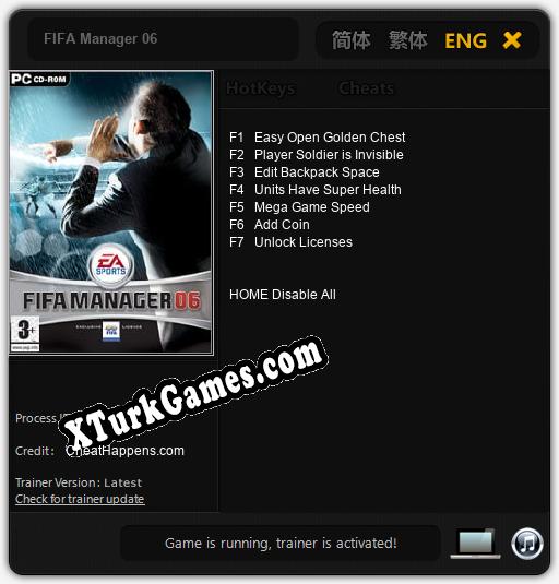 FIFA Manager 06: Trainer’ı (V1.0.7)
