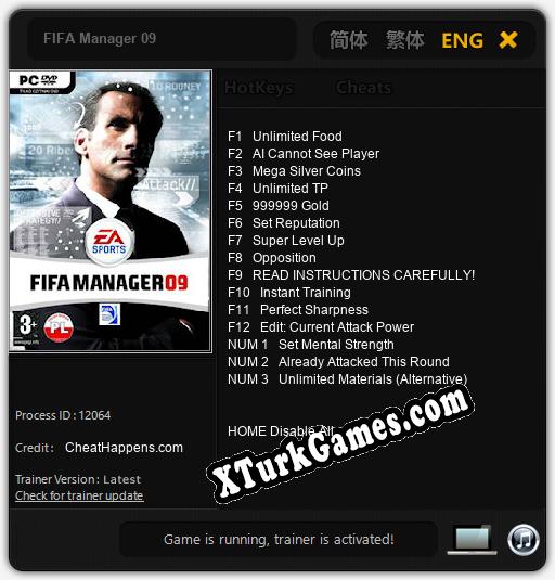 FIFA Manager 09: Trainer’ı (V1.0.29)