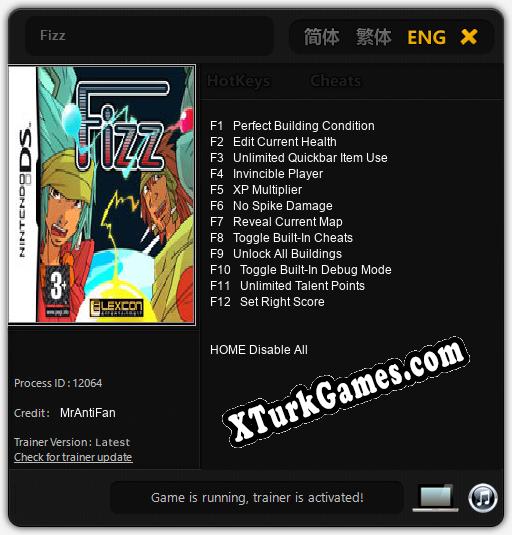 Fizz: Cheats, Trainer +12 [MrAntiFan]
