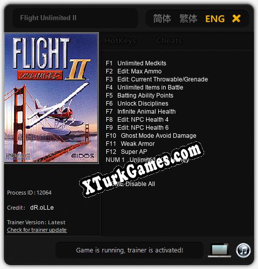 Flight Unlimited II: Trainer +13 [v1.4]