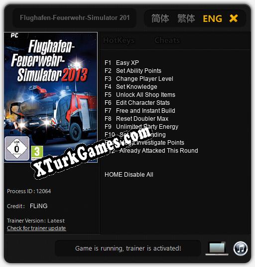 İçin Trainer’ı Çıktı Flughafen-Feuerwehr-Simulator 2013 [v1.0.9]