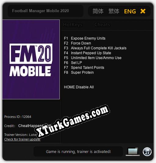 Football Manager Mobile 2020: Trainer’ı (V1.0.37)