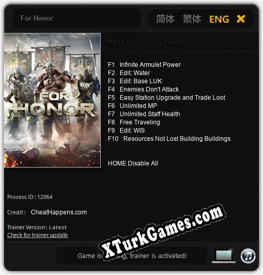 For Honor: Cheats, Trainer +10 [CheatHappens.com]