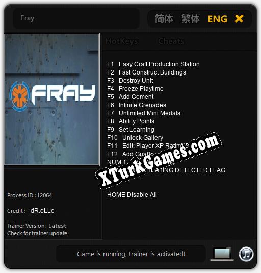 Fray: Cheats, Trainer +14 [dR.oLLe]