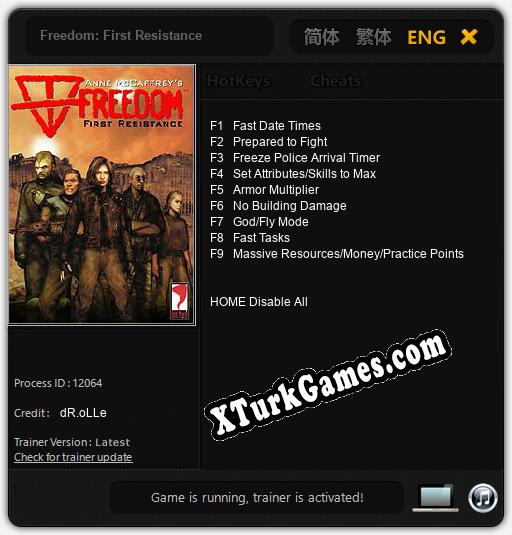 Freedom: First Resistance: Trainer’ı (V1.0.49)