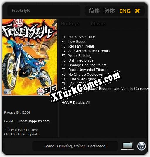 Freekstyle: Cheats, Trainer +12 [CheatHappens.com]