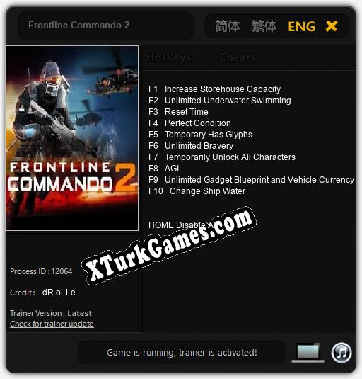 Frontline Commando 2: Trainer +10 [v1.5]