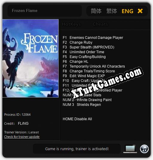 Frozen Flame: Cheats, Trainer +15 [FLiNG]