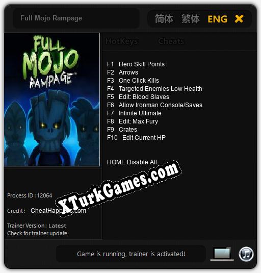 Full Mojo Rampage: Trainer +10 [v1.6]