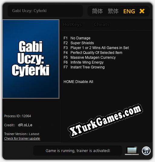 Gabi Uczy: Cyferki: Cheats, Trainer +7 [dR.oLLe]