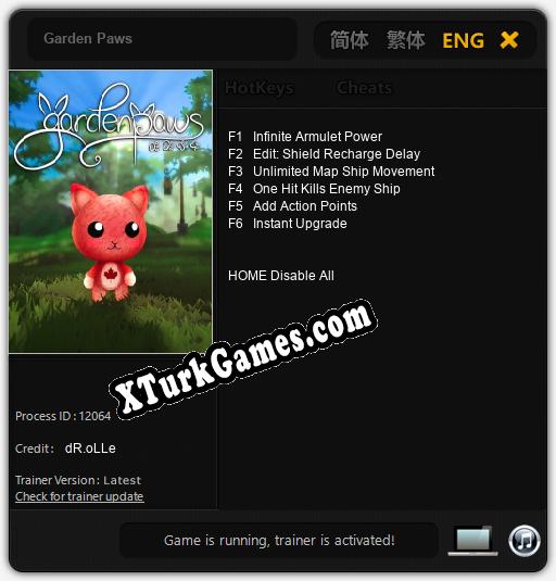 İçin Trainer’ı Çıktı Garden Paws [v1.0.1]