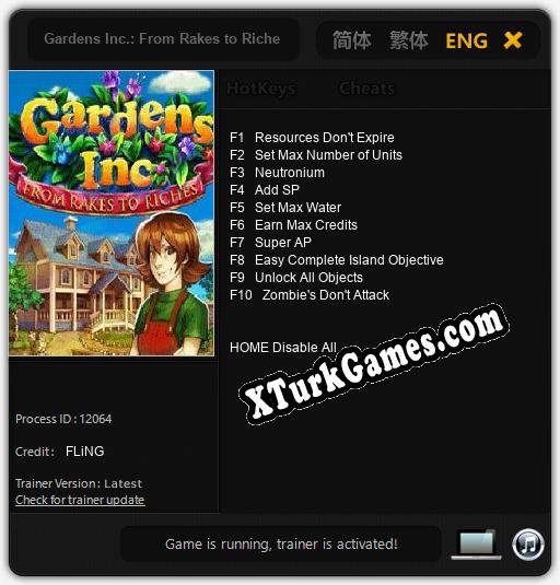 Gardens Inc.: From Rakes to Riches: Cheats, Trainer +10 [FLiNG]