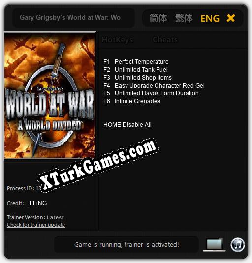 Gary Grigsby’s World at War: World Divided: Trainer +6 [v1.8]