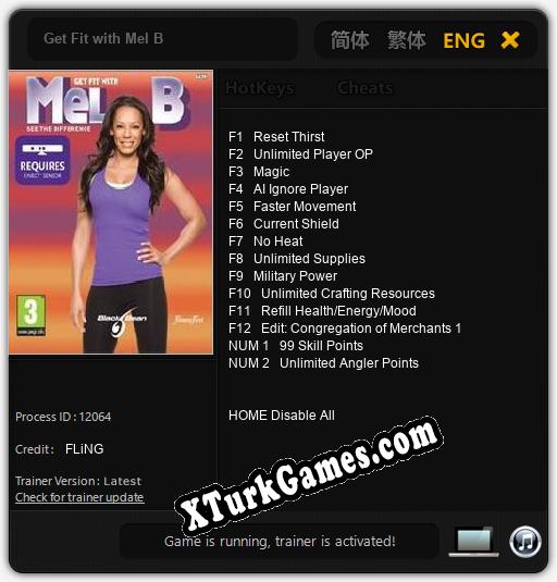 İçin Trainer’ı Çıktı Get Fit with Mel B [v1.0.1]