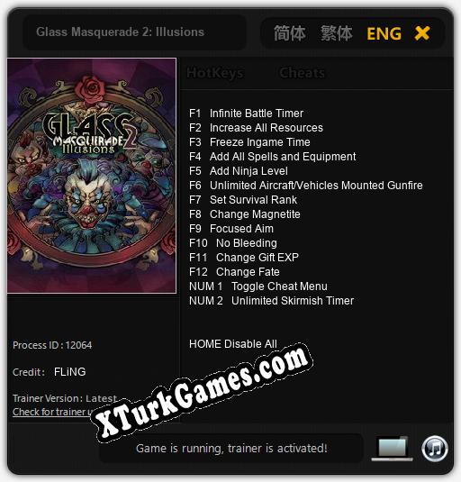 Glass Masquerade 2: Illusions: Trainer’ı (V1.0.77)