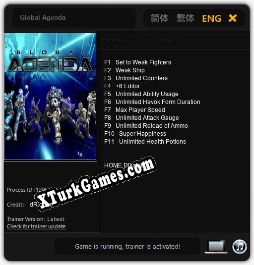 Global Agenda: Trainer’ı (V1.0.66)