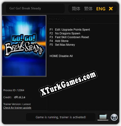 Go! Go! Break Steady: Trainer +5 [v1.5]