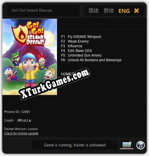Go! Go! Island Rescue: Trainer’ı (V1.0.2)