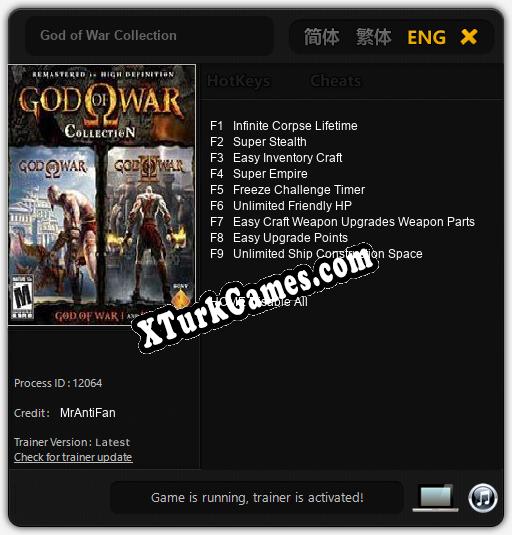 God of War Collection: Trainer +9 [v1.2]