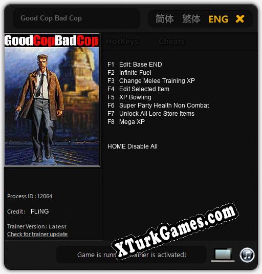 Good Cop Bad Cop: Trainer’ı (V1.0.77)