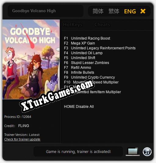Goodbye Volcano High: Trainer’ı (V1.0.11)