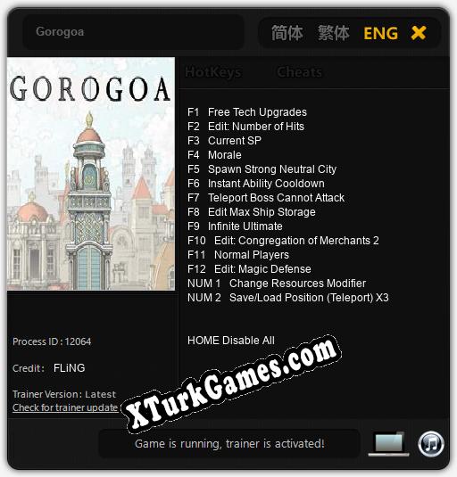 İçin Trainer’ı Çıktı Gorogoa [v1.0.5]