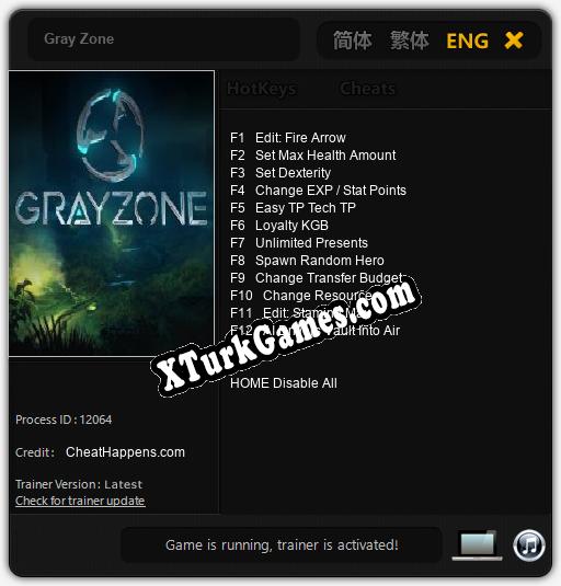 Gray Zone: Trainer’ı (V1.0.99)