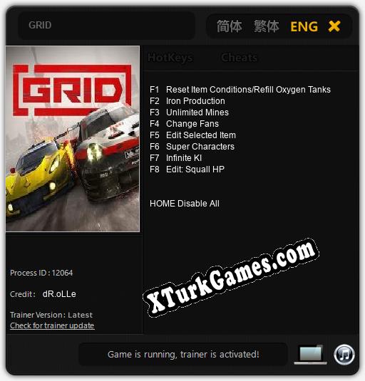 GRID: Trainer’ı (V1.0.4)