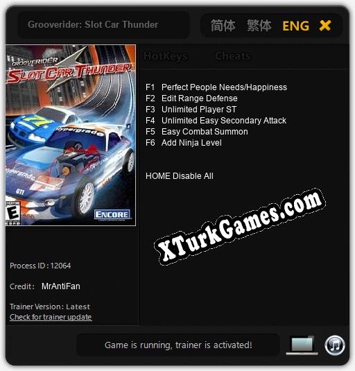 Grooverider: Slot Car Thunder: Cheats, Trainer +6 [MrAntiFan]