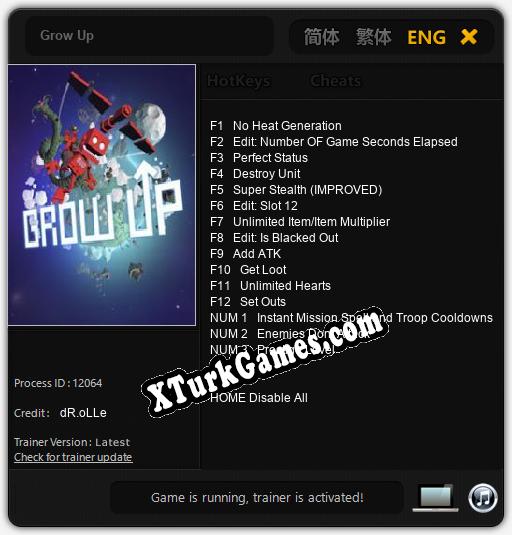 Grow Up: Trainer’ı (V1.0.33)