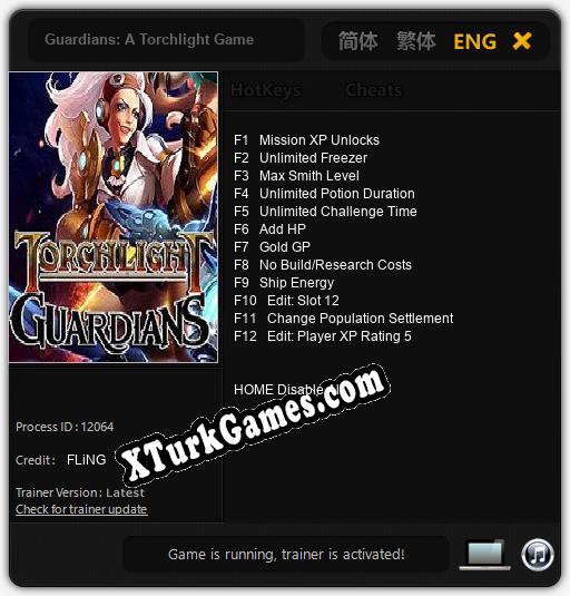 Guardians: A Torchlight Game: Trainer’ı (V1.0.81)