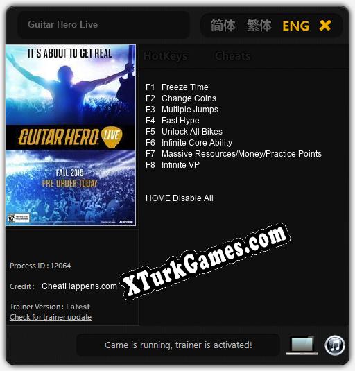 İçin Trainer’ı Çıktı Guitar Hero Live [v1.0.2]