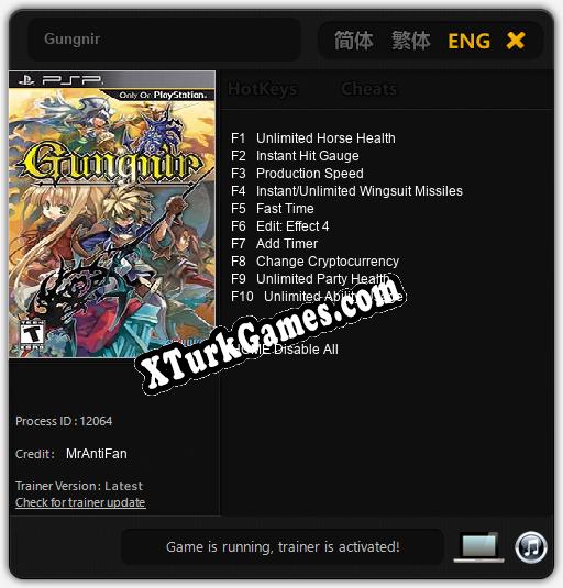 Gungnir: Trainer’ı (V1.0.79)