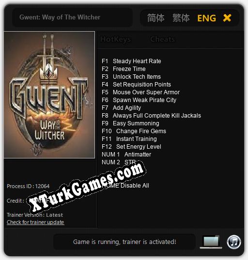 Gwent: Way of The Witcher: Trainer +14 [v1.9]