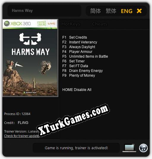 Harms Way: Trainer +9 [v1.7]