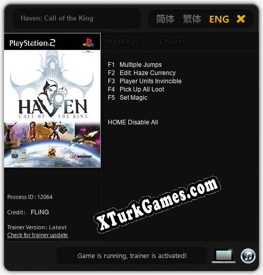 Haven: Call of the King: Trainer’ı (V1.0.41)
