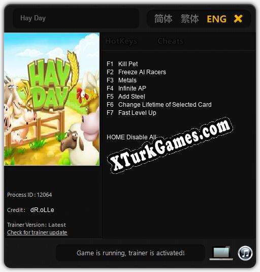 Hay Day: Trainer’ı (V1.0.5)
