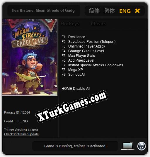 Hearthstone: Mean Streets of Gadgetzan: Trainer +9 [v1.9]