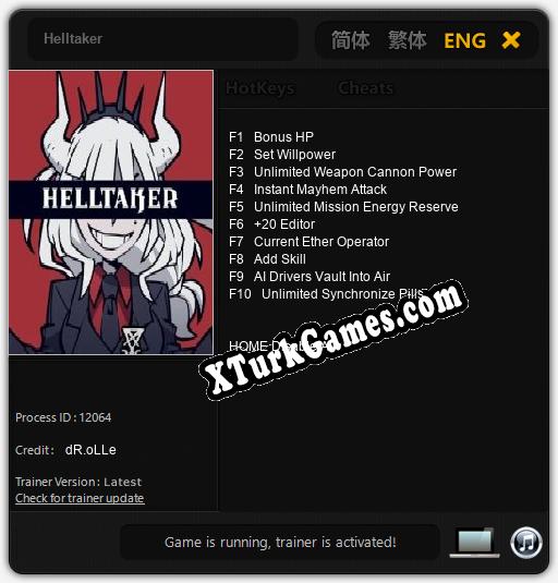 Helltaker: Cheats, Trainer +10 [dR.oLLe]