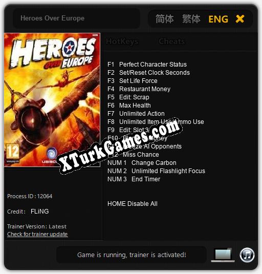 Heroes Over Europe: Trainer +15 [v1.9]
