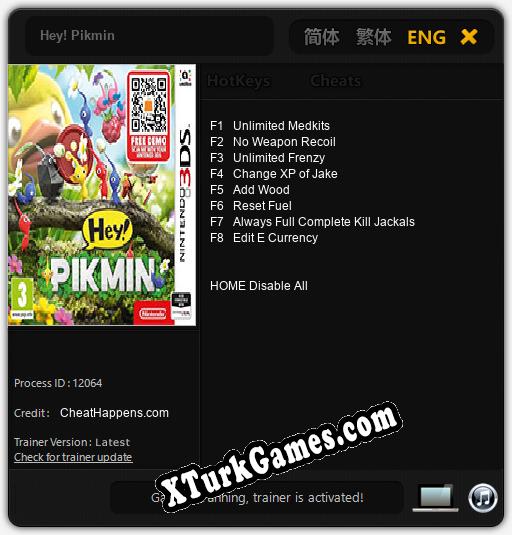 Hey! Pikmin: Trainer +8 [v1.3]