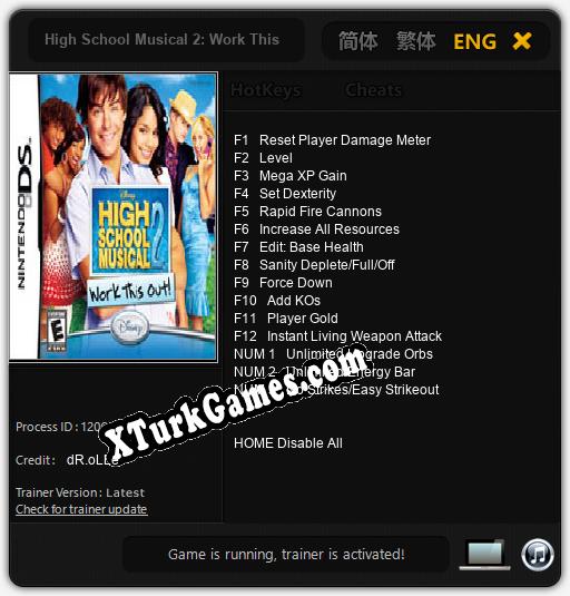 High School Musical 2: Work This Out!: Cheats, Trainer +15 [dR.oLLe]