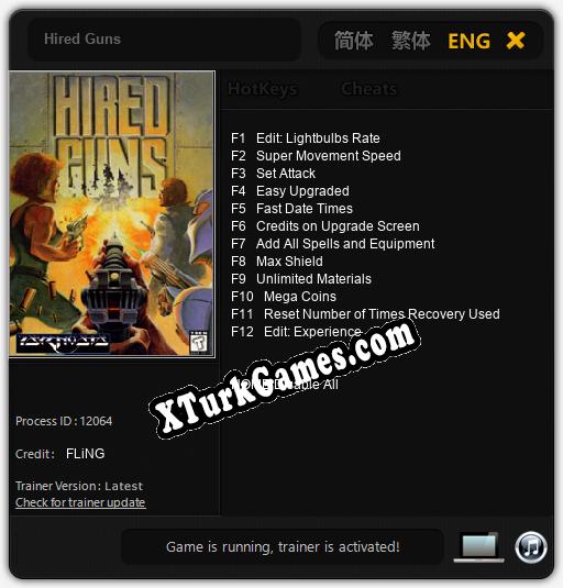 Hired Guns: Cheats, Trainer +12 [FLiNG]